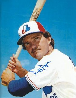 AUTOGRAPHED DUFFY DYER 8x10 Montreal Expos Photo