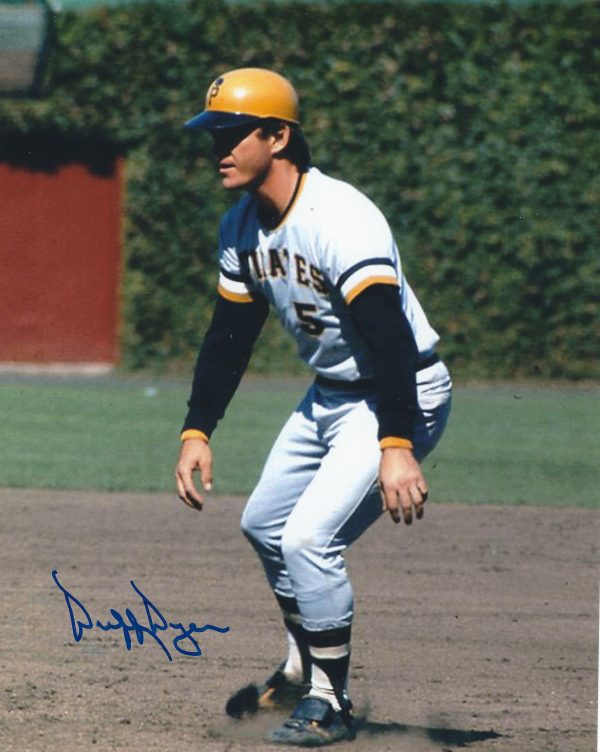Autographed DUFFY DYER 8X10 Pittsburgh Pirates Photo