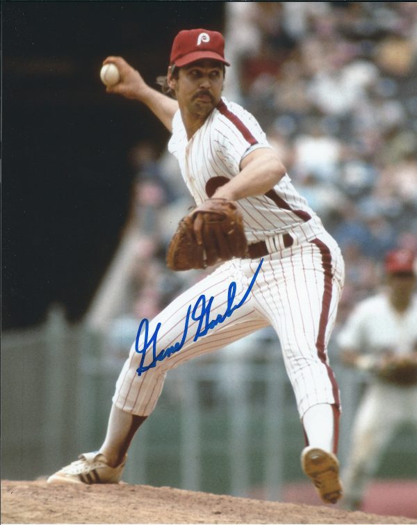 AUTOGRAPHED GENE GARBER 8X10 Philadelphia Phillies Photo