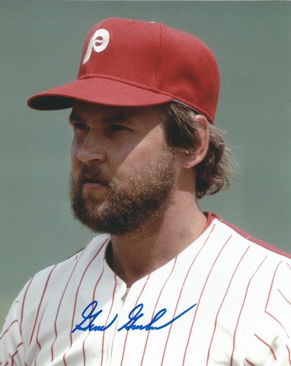 AUTOGRAPHED GENE GARBER 8X10 Philadelphia Phillies Photo