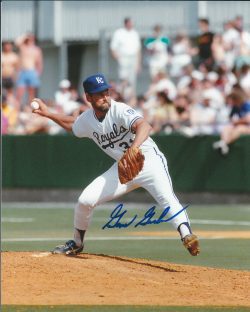 AUTOGRAPHED GENE GARBER 8X10 Kansas City Royals Photo