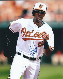 AUTOGRAPHED HENRY URRUTIA 8X10 Baltimore Orioles Photo