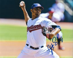 AUTOGRAPHED DANNY SALAZAR 8X10 Cleveland Indians Photo