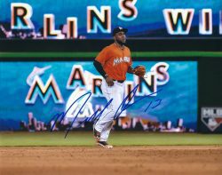 AUTOGRAPHED MARCELL OZUNA 8X10 Miami Marlins Photo