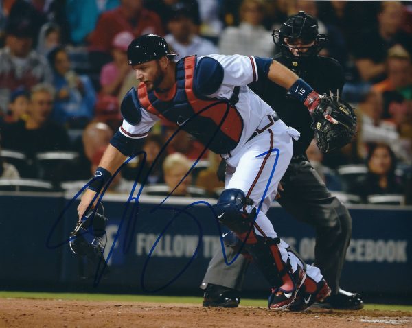 AUTOGRAPHED A.J. PIERZYNSKI  8X10 Atlanta Braves photo