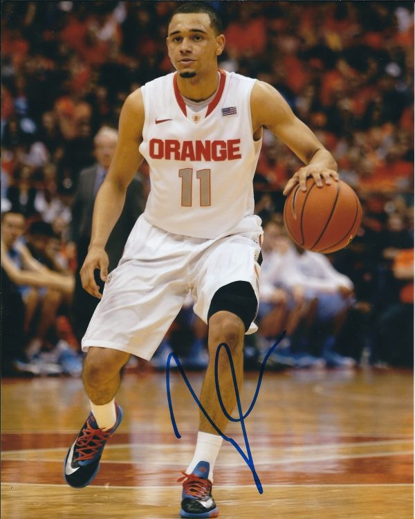 Autographed TYLER ENNIS 8X10 Syracuse Orangemen Photo