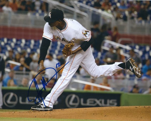AUTOGRAPHED JOSE URENA 8X10 Miami Marlins Photo
