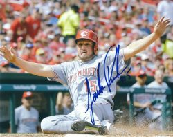 AUTOGRAPHED JORDAN PACHECO 8X10 Cincinnati Reds Photo