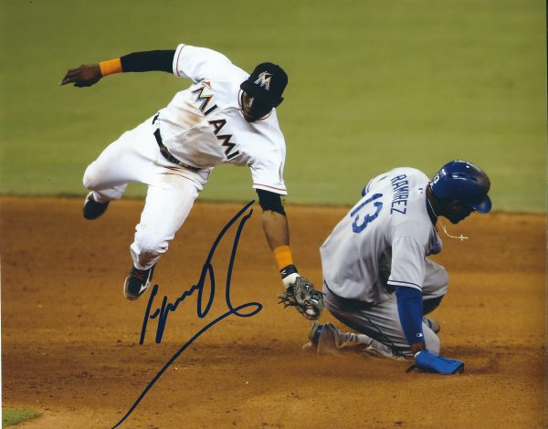 AUTOGRAPHED ADEINY HECHAVARRIA 8X10 Miami Marlins Photo
