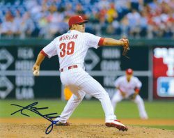 AUTOGRAPHED ADAM MORGAN 8X10 Philadelphia Phillies Photo