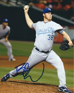 AUTOGRAPHED BLAKE WOOD  8X10 Kansas City Royals Photo