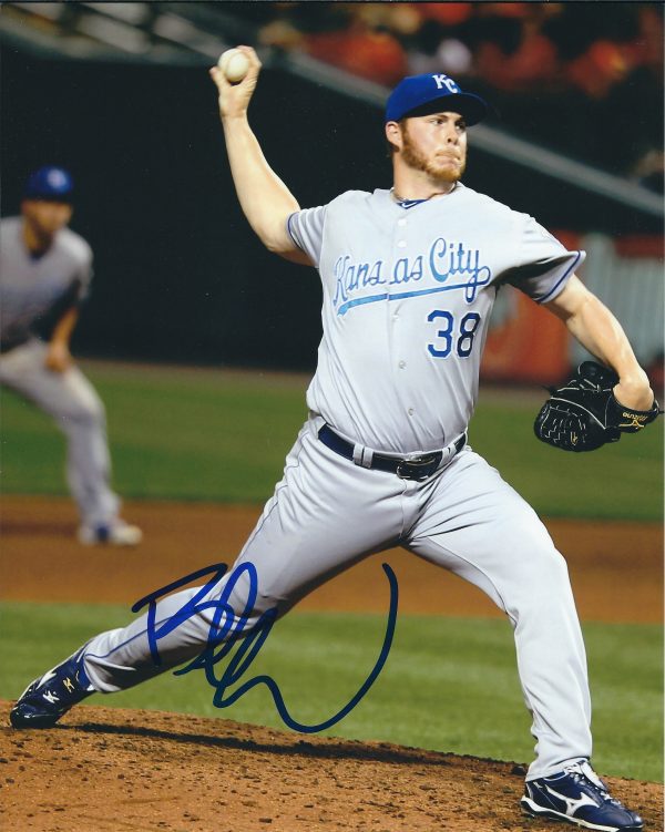 AUTOGRAPHED BLAKE WOOD  8X10 Kansas City Royals Photo