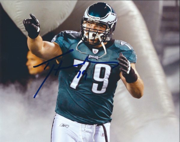 Autographed TODD HERREMANS 8X10 Philadelphia Eagles Photo