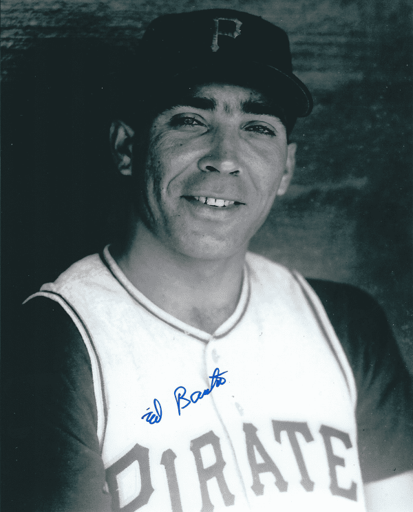 Autographed ED BAUTA 8X10 Photo - Pittsburgh Pirates