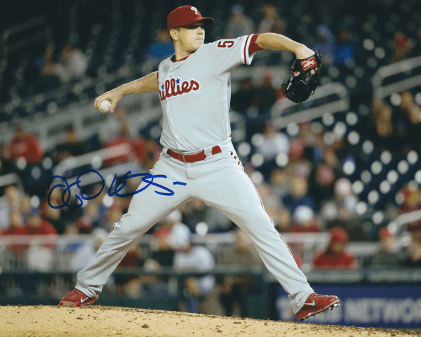 AUTOGRAPHED JEREMY HELLICKSON 8X10 Philadelphia Phillies Photo