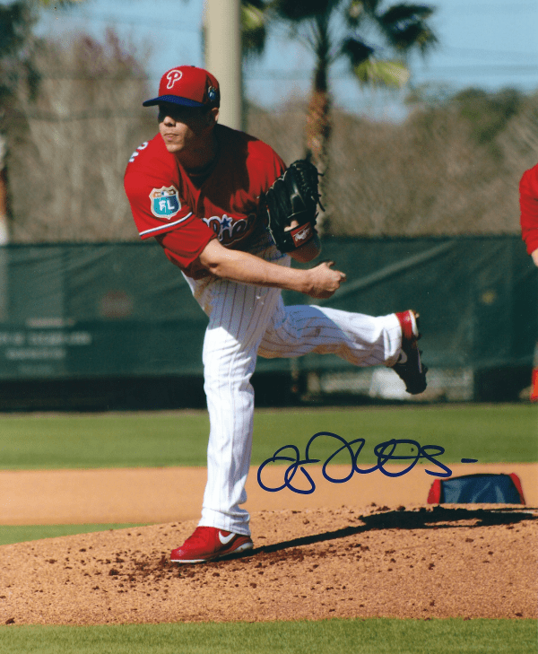 AUTOGRAPHED  JEREMY HELLICKSON 8X10 Philadelphia Phillies Photo