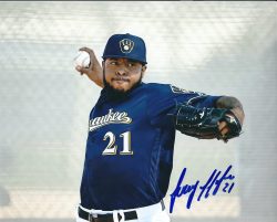AUTOGRAPHED  JEREMY JEFFRESS 8X10 Milwaukee Brewers Photo