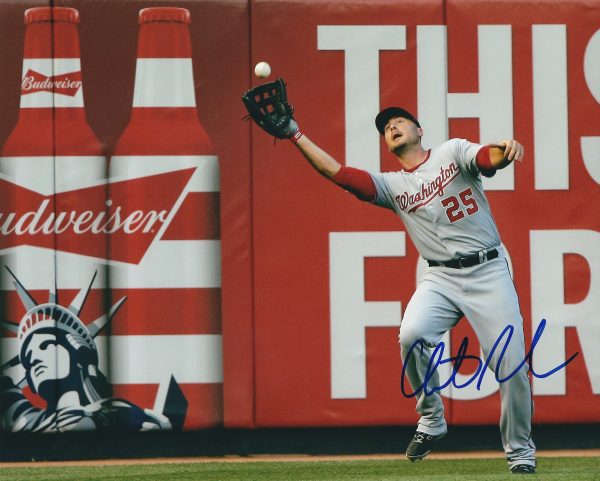 Autographed CLINT ROBINSON 8X10 Washington Nationals Photo