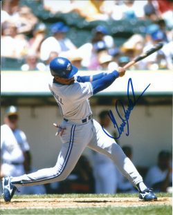 AUTOGRAPHED JUAN SAMUEL  8X10 Toronto Blue Jays Photo
