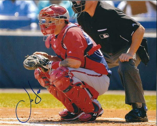 Autographed  JOSE LOBATON 8X10 Washington Nationals Photo