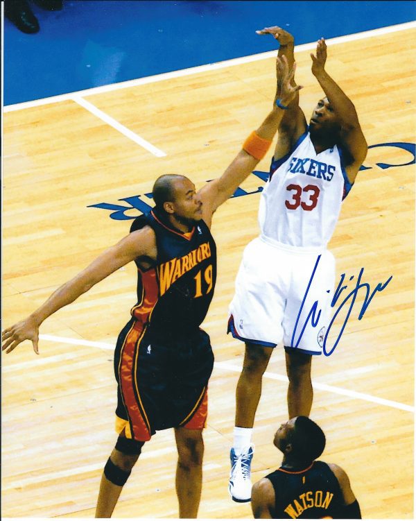 AUTOGRAPHED WILLIE GREEN  8x10 Philadelphia 76'ers photo