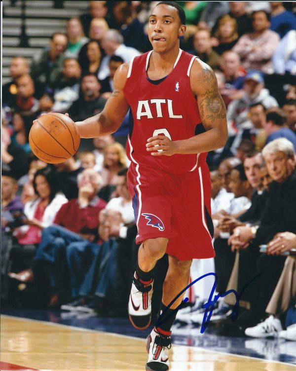 AUTOGRAPHED JEFF TEAGUE 8X10 Atlanta Hawks photo