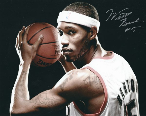 Autographed WILL BARTON 8X10 Portland Trail Blazers Photo