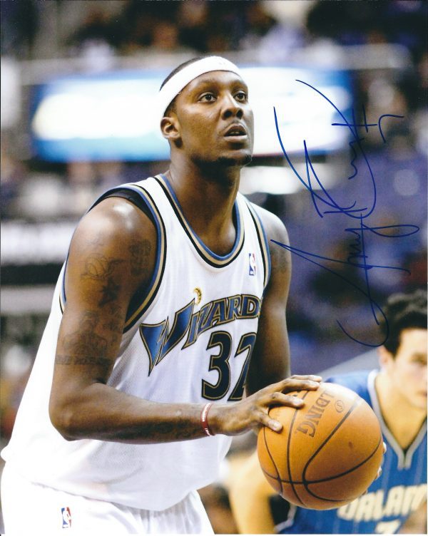 Autographed ANDRAY BLATCHE 8x10 Washington Wizards Photo