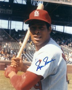 Autographed BYRON BROWNE St. Louis cardinals  8x10 Photo - COA