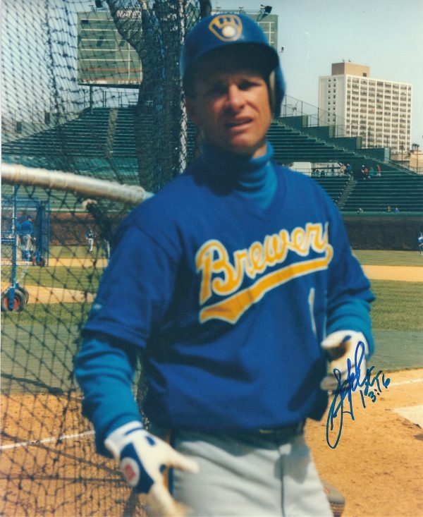 Autographed SCOTT FLETCHER Milwaukee Brewers 8x10 Photo - COA