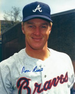 Autographed RON REED Atlanta Braves 8x10 Photo - COA