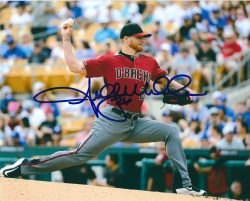Autographed SHELBY MILLER 8X10 Arizona Diamondbacks Photo