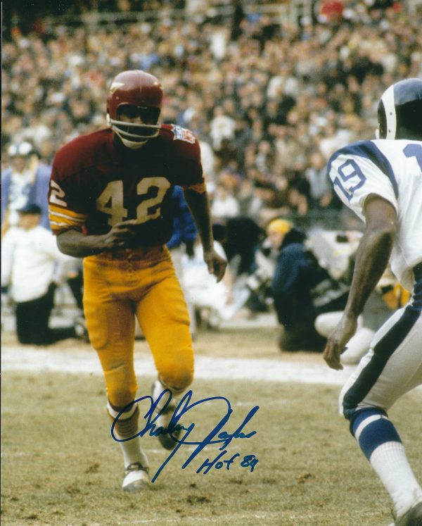 Autographed CHARLEY TAYLOR 8x10 Washington Redskins Photo