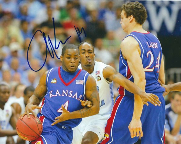 Autographed SASHA KAUN 8X10 Kansas Jayhawks 8x10 Photo