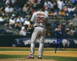 AUTOGRAPHED BUD NORRIS 8X10 Baltimore Orioles Photo