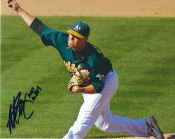 AUTOGRAPHED ANDREW BAILEY 8X10 Oakland A's Photo