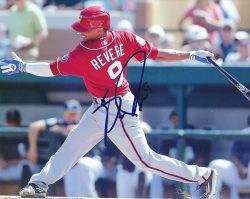Autographed BEN REVERE 8X10 Washington Nationals Photo