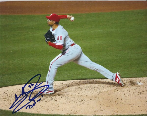 AUTOGRAPHED JEANMAR GOMEZ 8X10 Philadelphia Phillies Photo