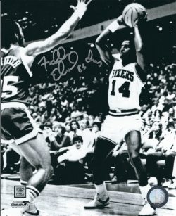 AUTOGRAPHED FRANKLIN EDWARDS 8X10  Philadelphia 76'ers photo