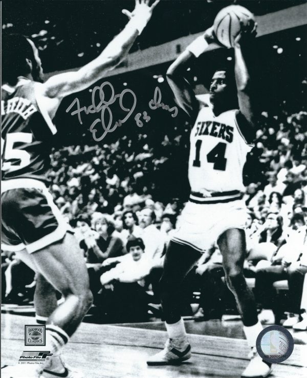 AUTOGRAPHED FRANKLIN EDWARDS 8X10  Philadelphia 76'ers photo