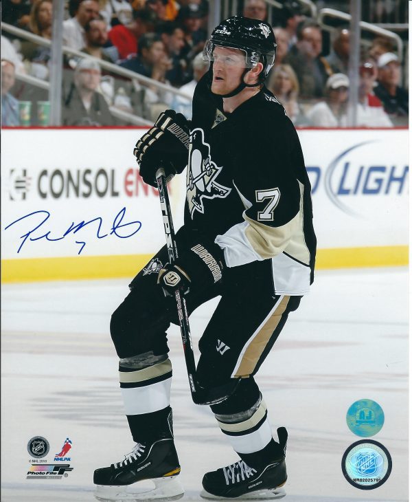 Autographed PAUL MARTIN 8x10 Pittsburgh Penguins Photo
