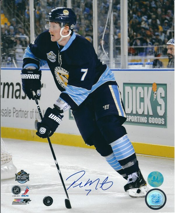 Autographed PAUL MARTIN 8x10 Pittsburgh Penguins Photo