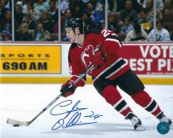 Autographed LYLE ODELEIN 8X10 New Jersey Devils Photo