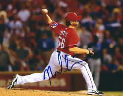 AUTOGRAPHED NEAL COTTS 8X10 Texas Rangers Photo