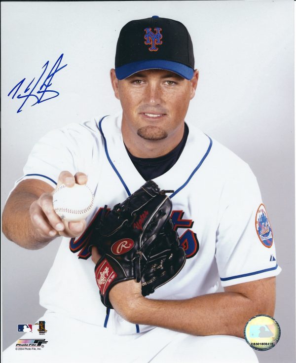 AUTOGRAPHED TYLER YATES New York Mets photo