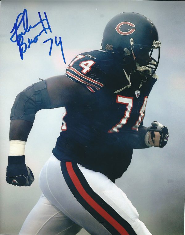 Autographed REUBEN BROWN 8X10 Chicago Bears Photo