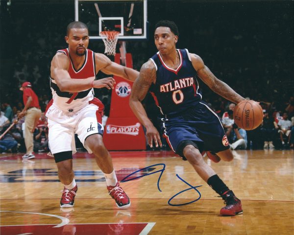 AUTOGRAPHED JEFF TEAGUE 8X10 Atlanta Hawks photo