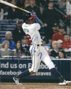 AUTOGRAPHED MELVIN UPTON 8X10 Atlanta Braves photo