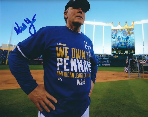 AUTOGRAPHED NED YOST 8X10 Kansas City Royals Photo