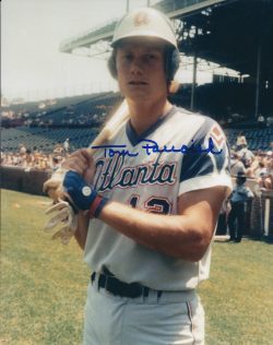 AUTOGRAPHED TOM PACIOREK 8X10 Atlanta Braves photo